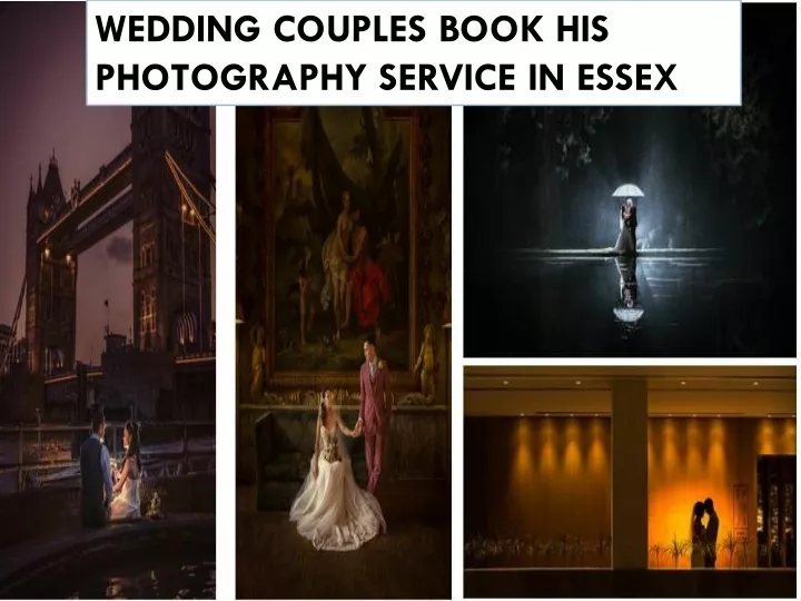wedding couples book his photography service