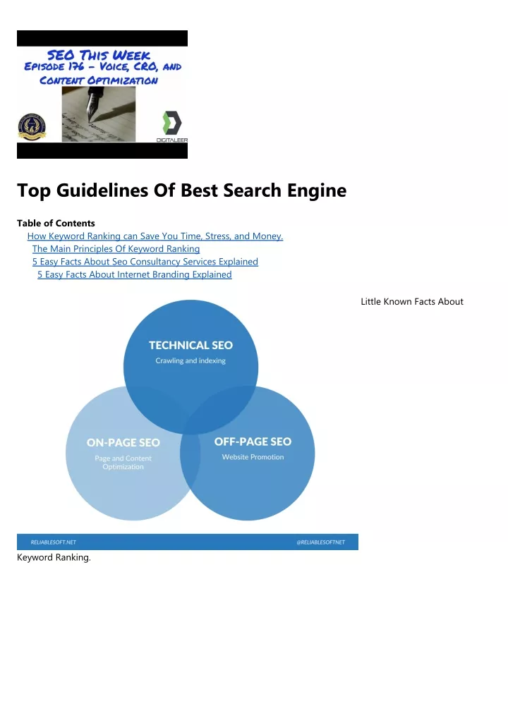 top guidelines of best search engine
