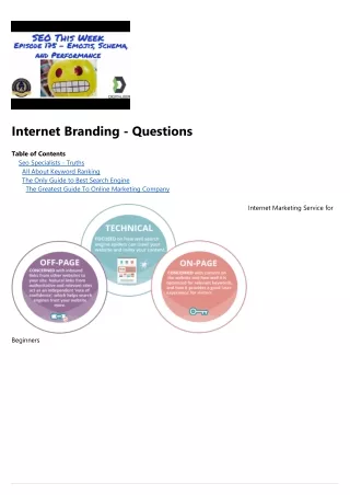 internet branding questions
