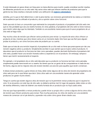 si est interesado en ganar dinero en l nea pero