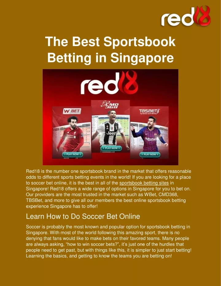 the best sportsbook betting in singapore