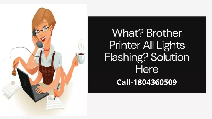what brother printer all lights flashing solution
