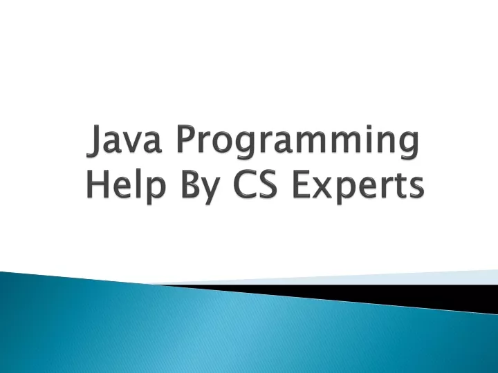 java programming help by cs experts