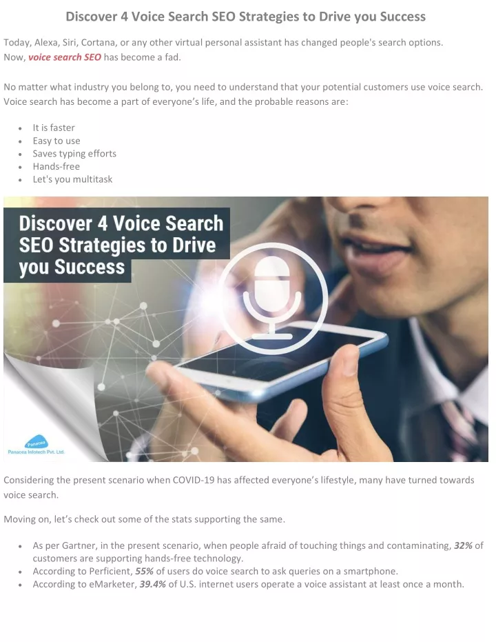 discover 4 voice search seo strategies to drive