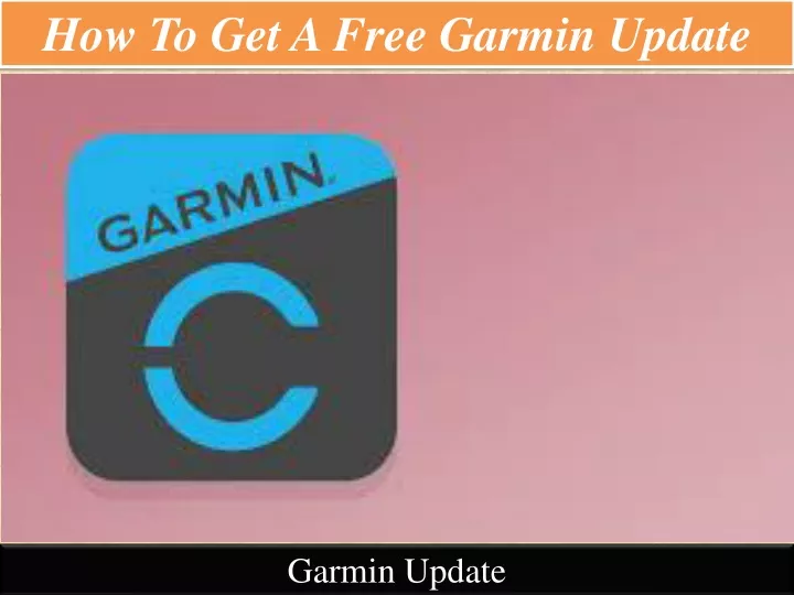 how to get a free garmin update