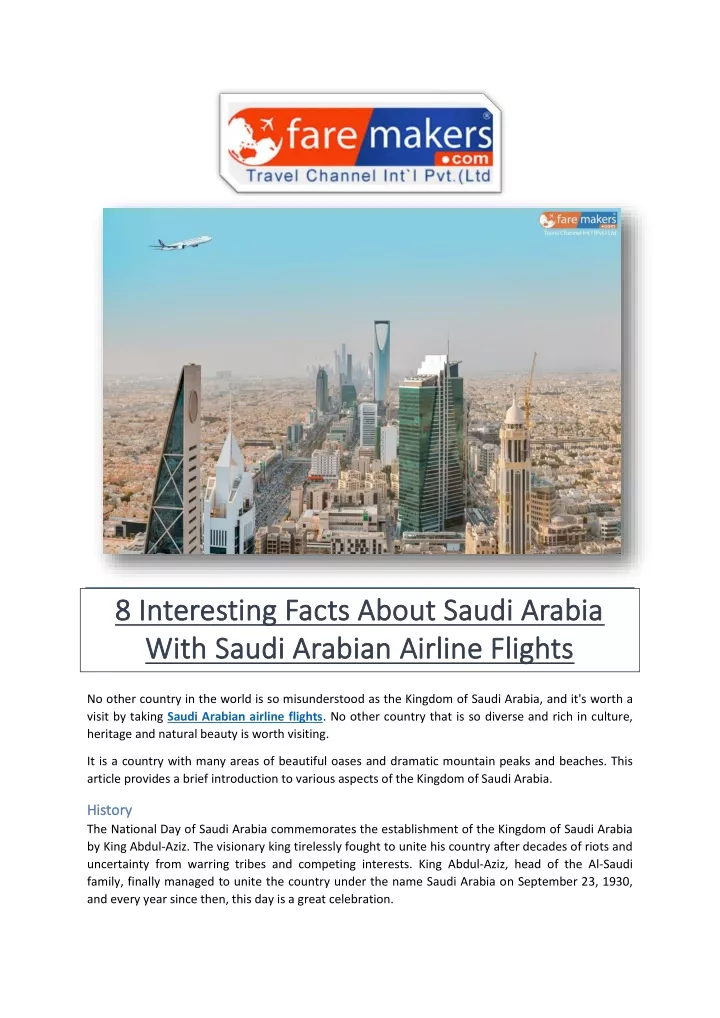 8 8 interesting facts about saudi arabia