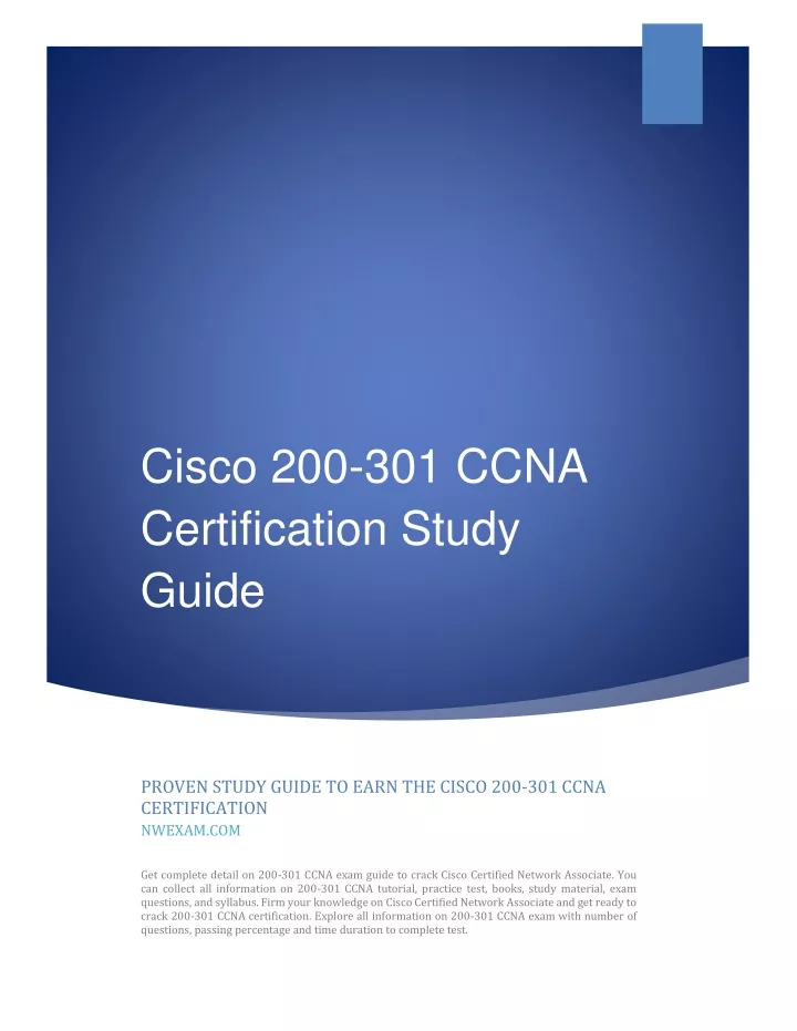 cisco 200 301 ccna certification study guide