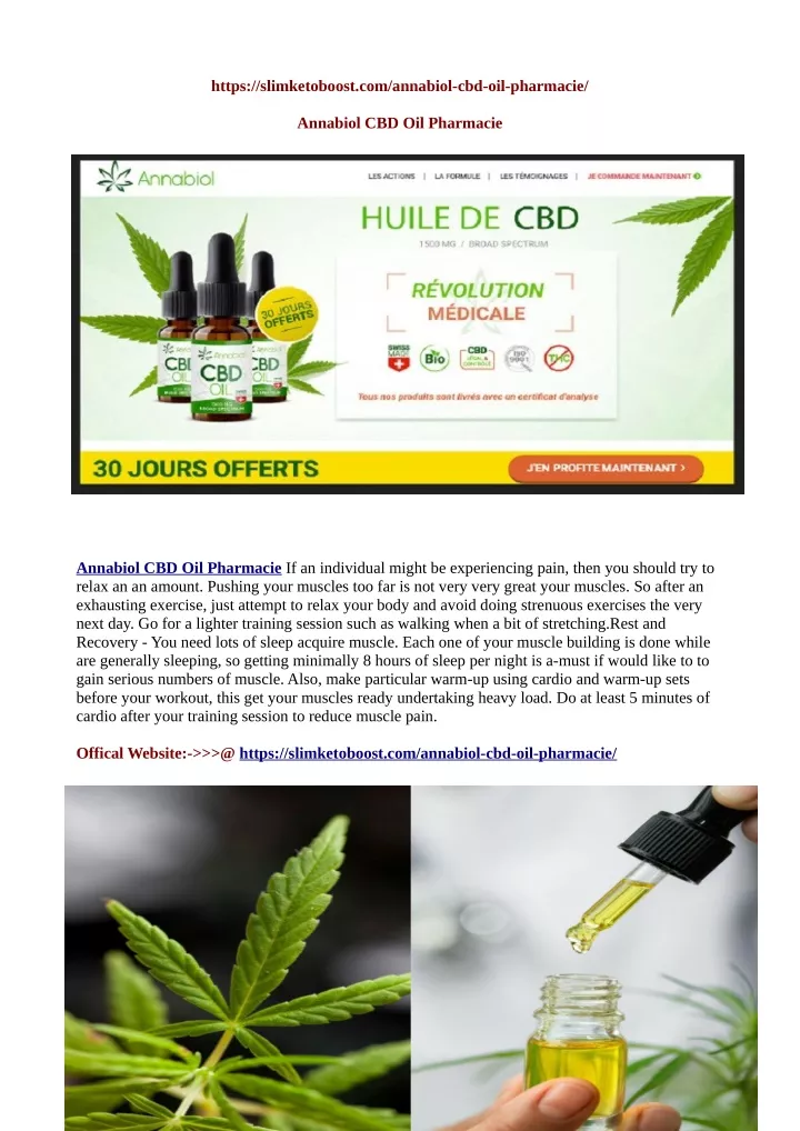 https slimketoboost com annabiol cbd oil pharmacie