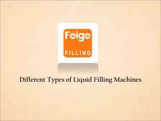Liquid Filling Machines Manufacturer
