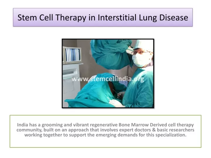 stem cell therapy in interstitial lung disease