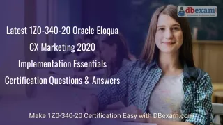 latest 1z0 340 20 oracle eloqua cx marketing 2020