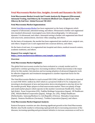 fetal macrosomia market size insights growth