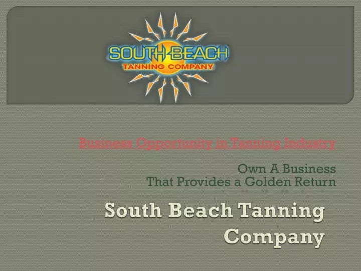 south beach tanning company