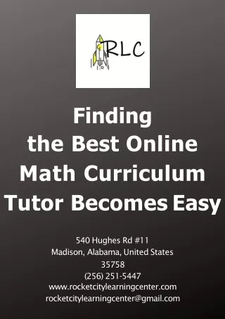 finding the best online math curriculum tutor