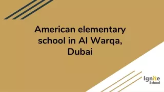 American Elementary School in Dubai