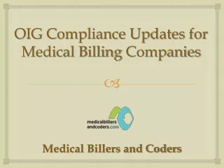 oig compliance updates for medical billing companies