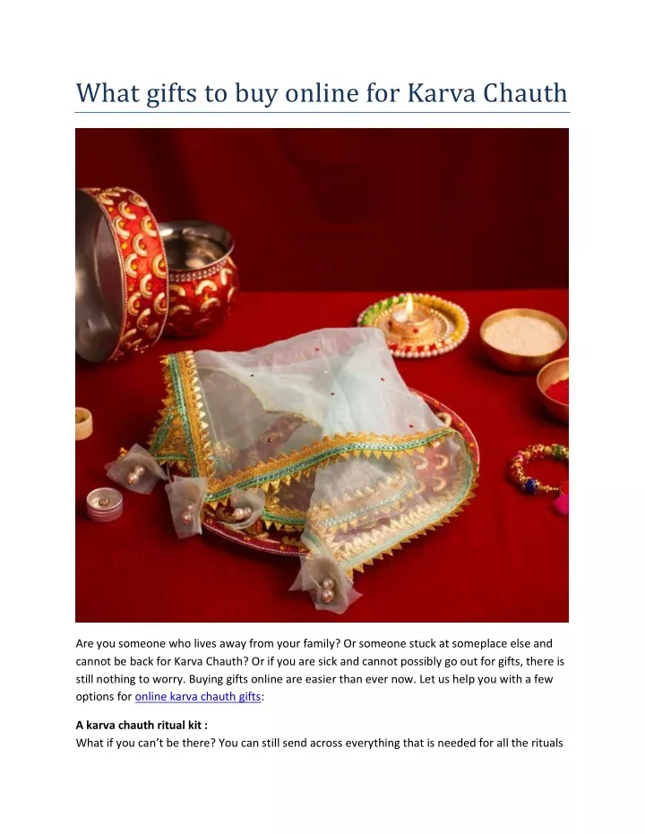 what gifts to buy online for karva chauth