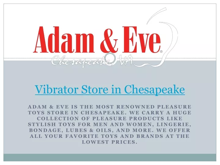 vibrator store in chesapeake