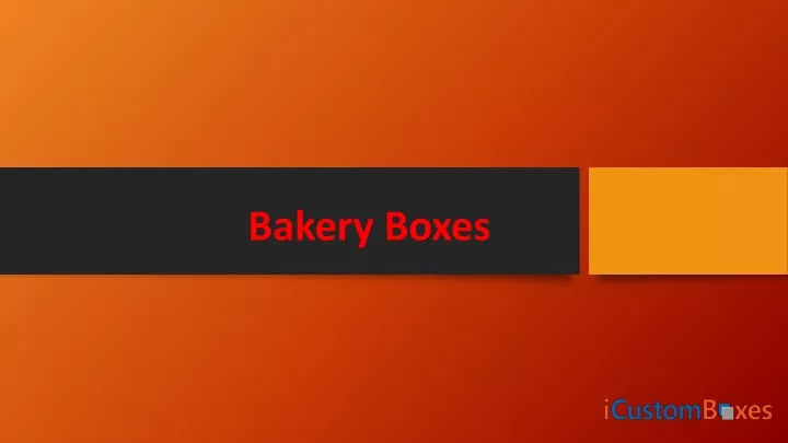 bakery boxes