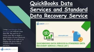 QuickBooks Data Services and Standard Data Recovery Service