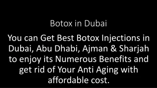 botox in dubai