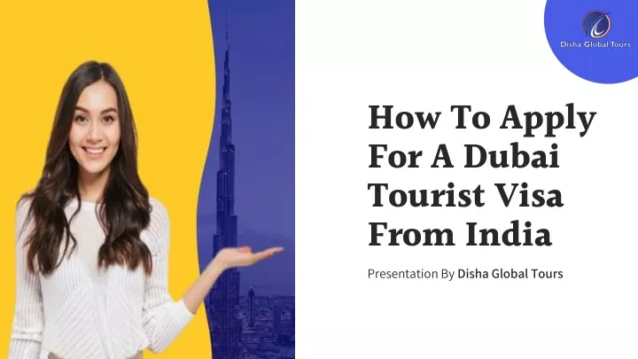 how to apply for a dubai tourist visa from india