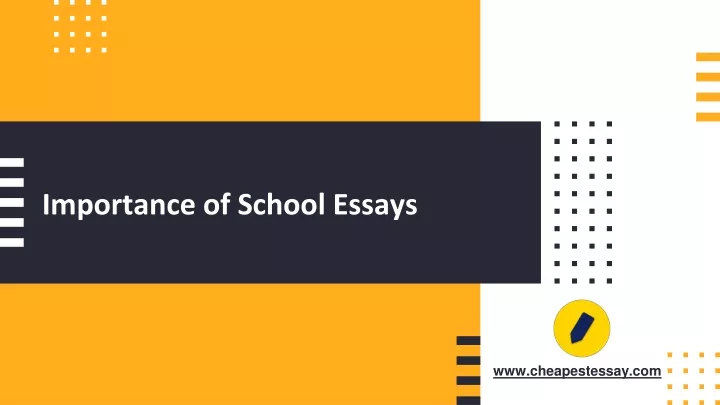 importance of school essays