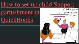 How to setup child support garnishment in QuickBooks