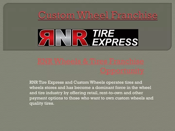 custom wheel franchise
