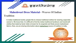 Maheshwari Dress Material Wholesale - SSEthnics