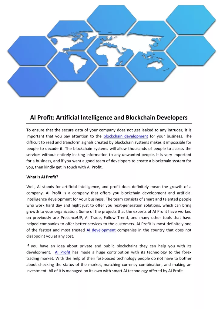 ai profit artificial intelligence and blockchain