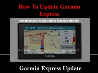how to update garmin express