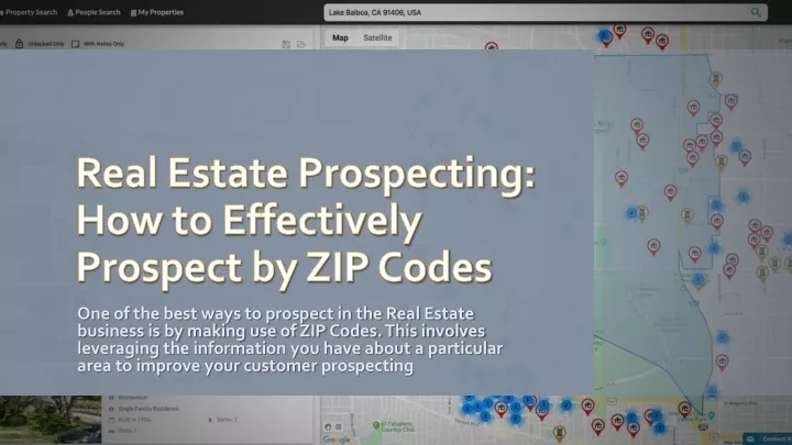 real estate prospecting how to effectively prospect by zip codes