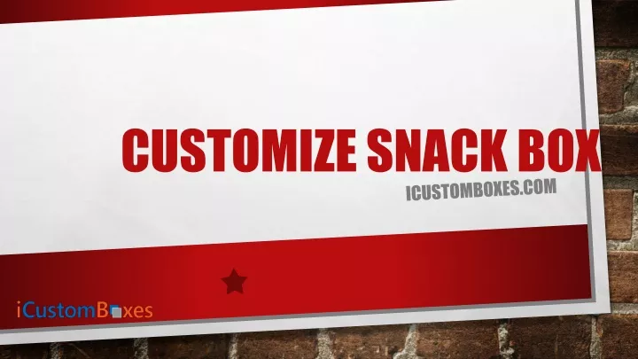 customize snack box