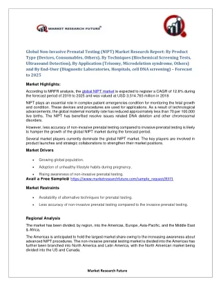 global non invasive prenatal testing nipt market