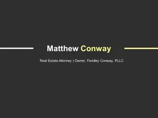 Matthew Conway - Real Estate Attorney From La Grange, KY