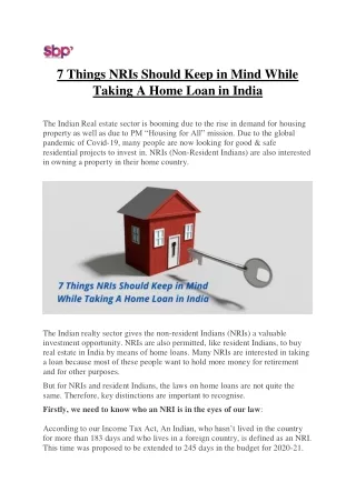 7 things nris should keep in mind while taking