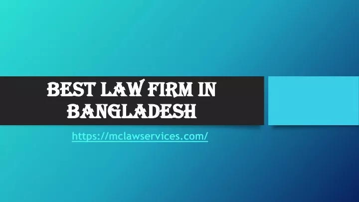 best law firm in bangladesh