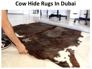cow hide rugs in dubai