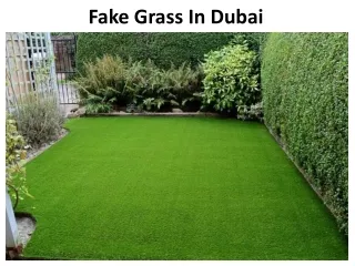 fake grass in dubai