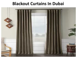 blackout curtains in dubai
