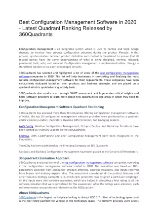 best configuration management software in 2020