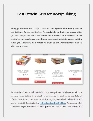 PPT - Bodybuilding Protein Bars PowerPoint Presentation, Free Download ...