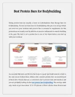 best protein bars bodybuilding - slide 1