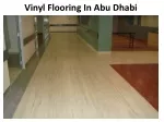 Vinyl Flooring In Abu Dhabi - slide 1