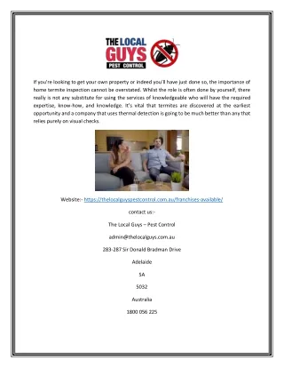 Online Master Franchise | The Local Guys - Pest Control