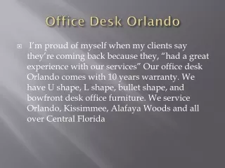 office Desk orlando