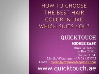how to choose the best hair color in uae which suits you