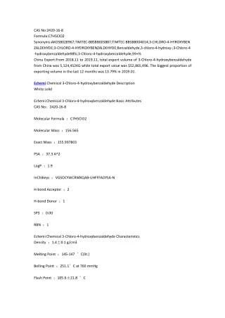 cas no 2420 16 8 formula c7h5clo2 synonyms