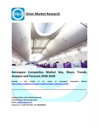 Aerospace Composites Market Growth, Size, Share and Forecast 2020-2026